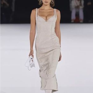 NWT Jacquemus La Robe Valerie Cut-out Bustier Dress